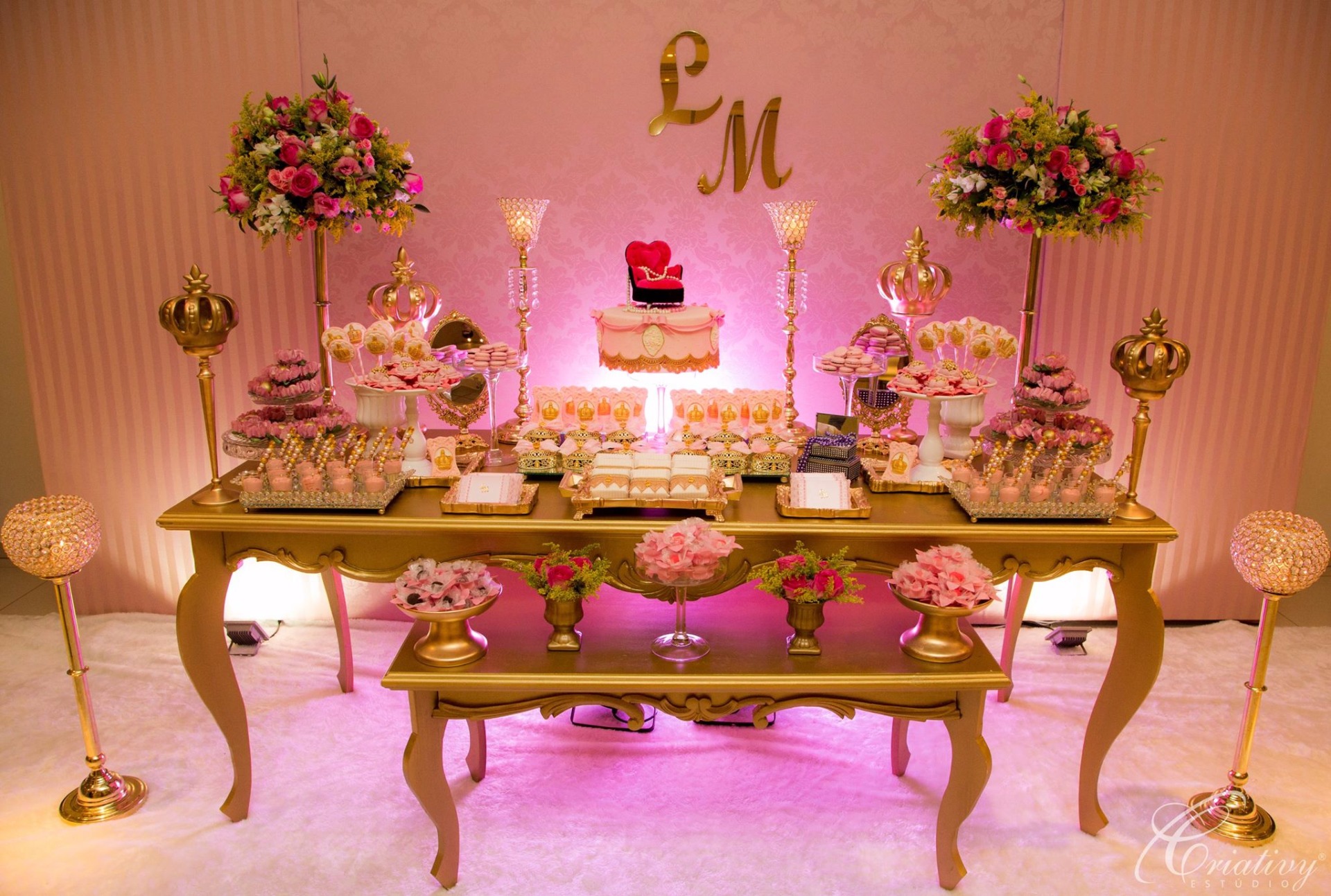 decoração 15 anos luxo