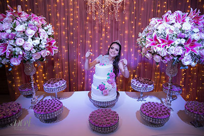 decoração 15 anos simples