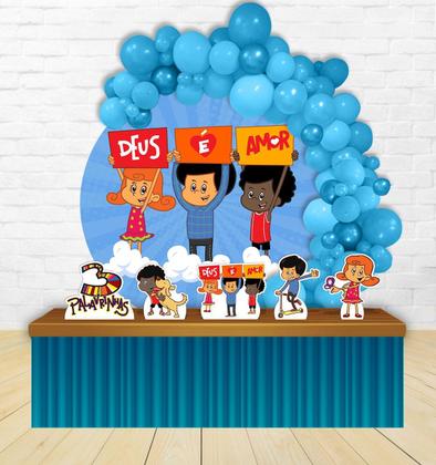 Os Personagens Essenciais na Decoração da Festa 3 Palavrinhas