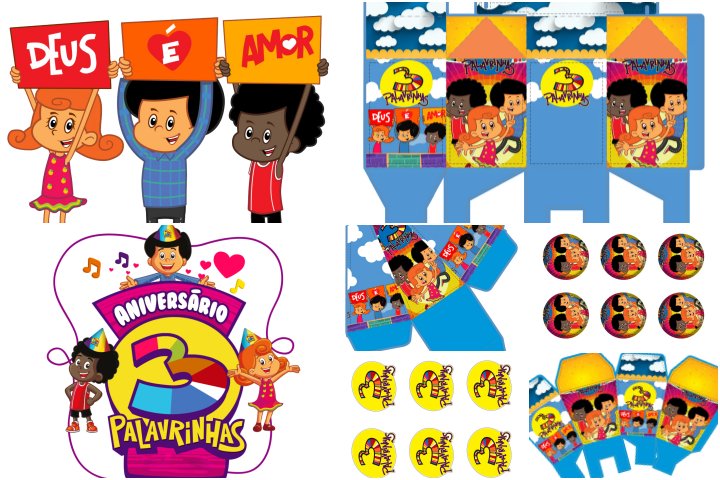 decoração 3 palavrinhas para imprimir