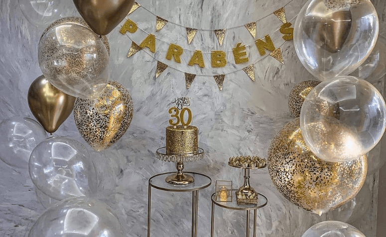 decoração 30 anos simples
