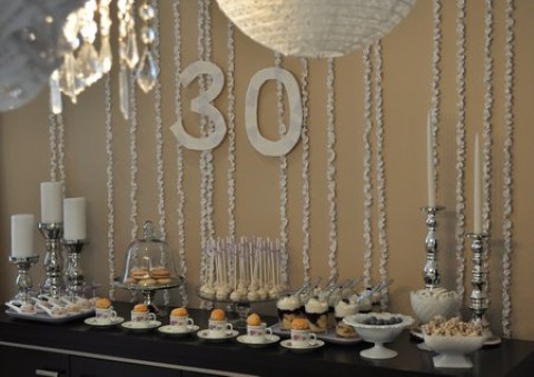 decoração mini table 30 anos masculino boteco