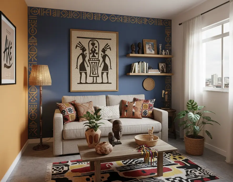 ideias decoração afro brasileira sala