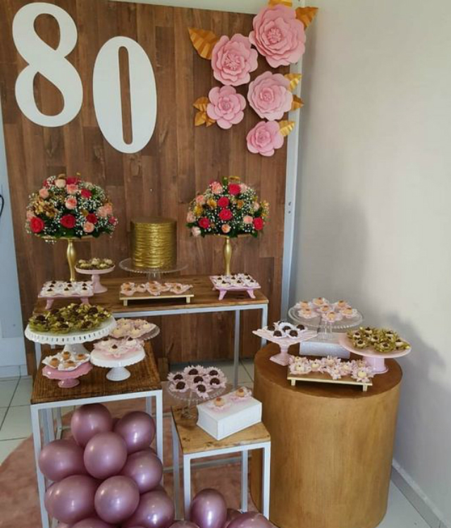 evitar erros decoração festa 80 anos mulher
