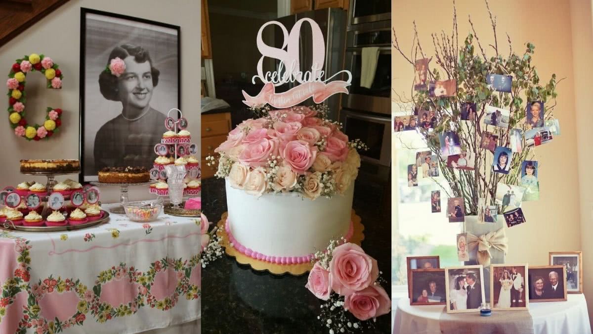 painel floral de repente 80 anos feminino