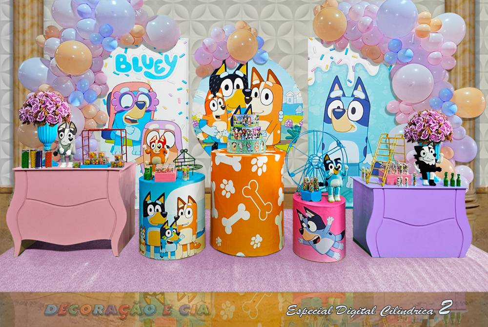 como economizar na decoração aniversário bluey menina sem perder o encanto