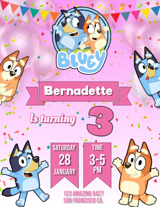 10 ideias criativas decoração aniversário bluey menina