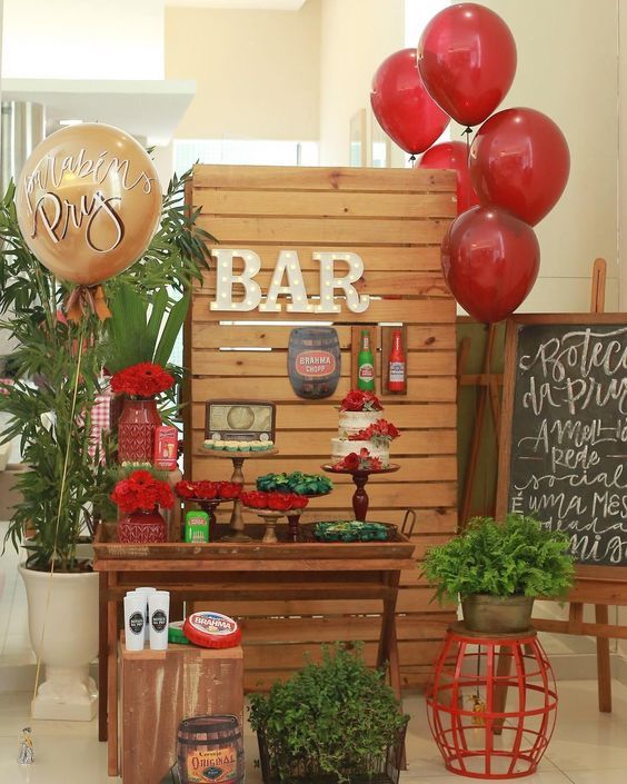 decoração aniversário homem