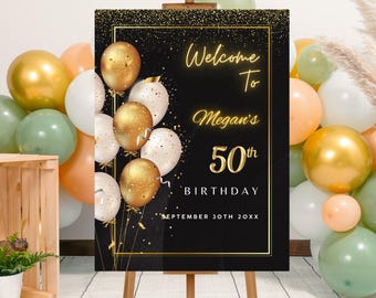 ideias de decoração de aniversário preto e dourado para festa
