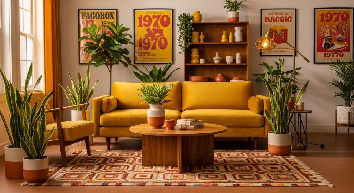 decoração anos 70