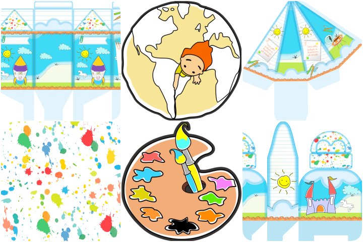 decoração aquarela infantil