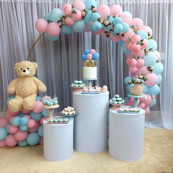 decoração arco íris boho vs candy colors chá de bebê