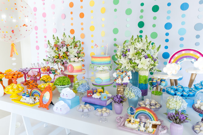 como fazer painel de balão arco íris desconstruído