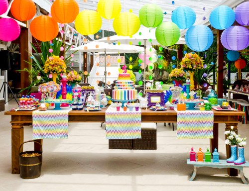 como fazer painel de balão arco íris desconstruído