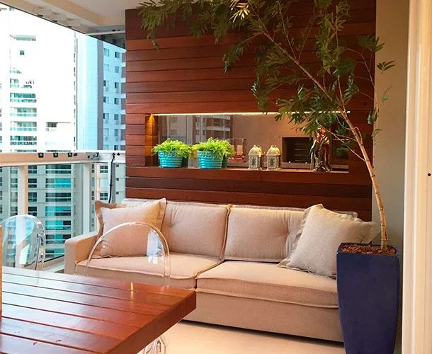 decoração área externa varanda