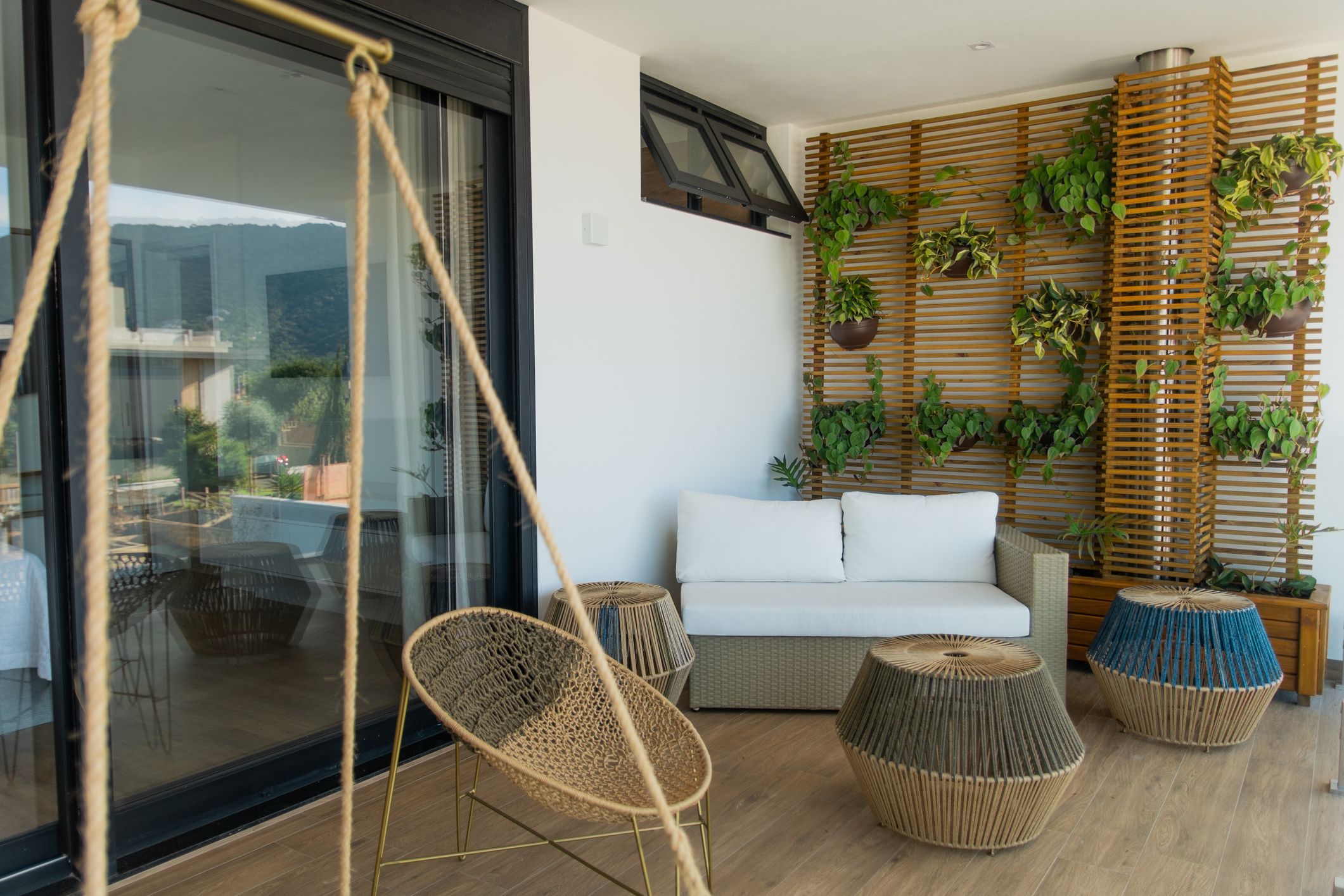 decoração área externa varanda