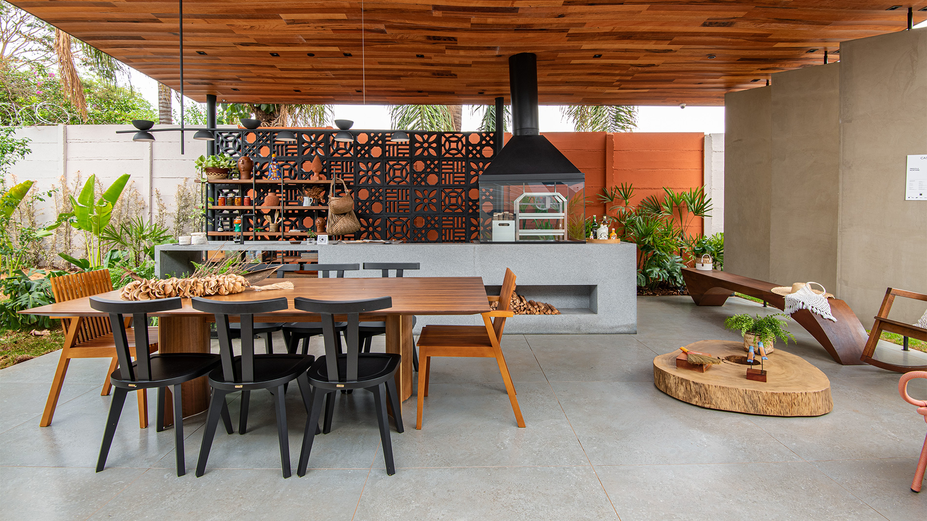 decoração area gourmet