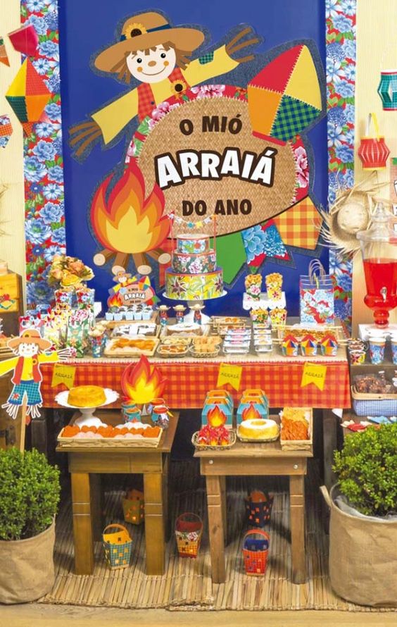 decoração arraia simples