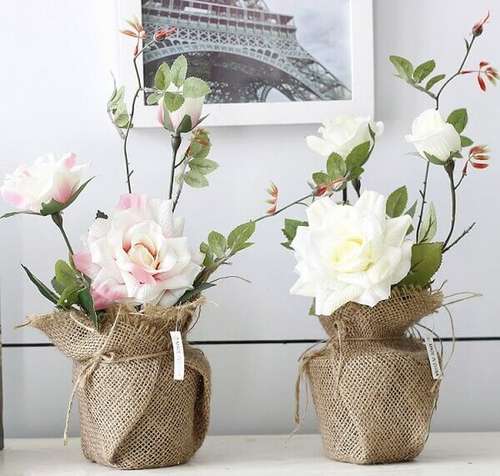 decoração arranjos de flores artificiais