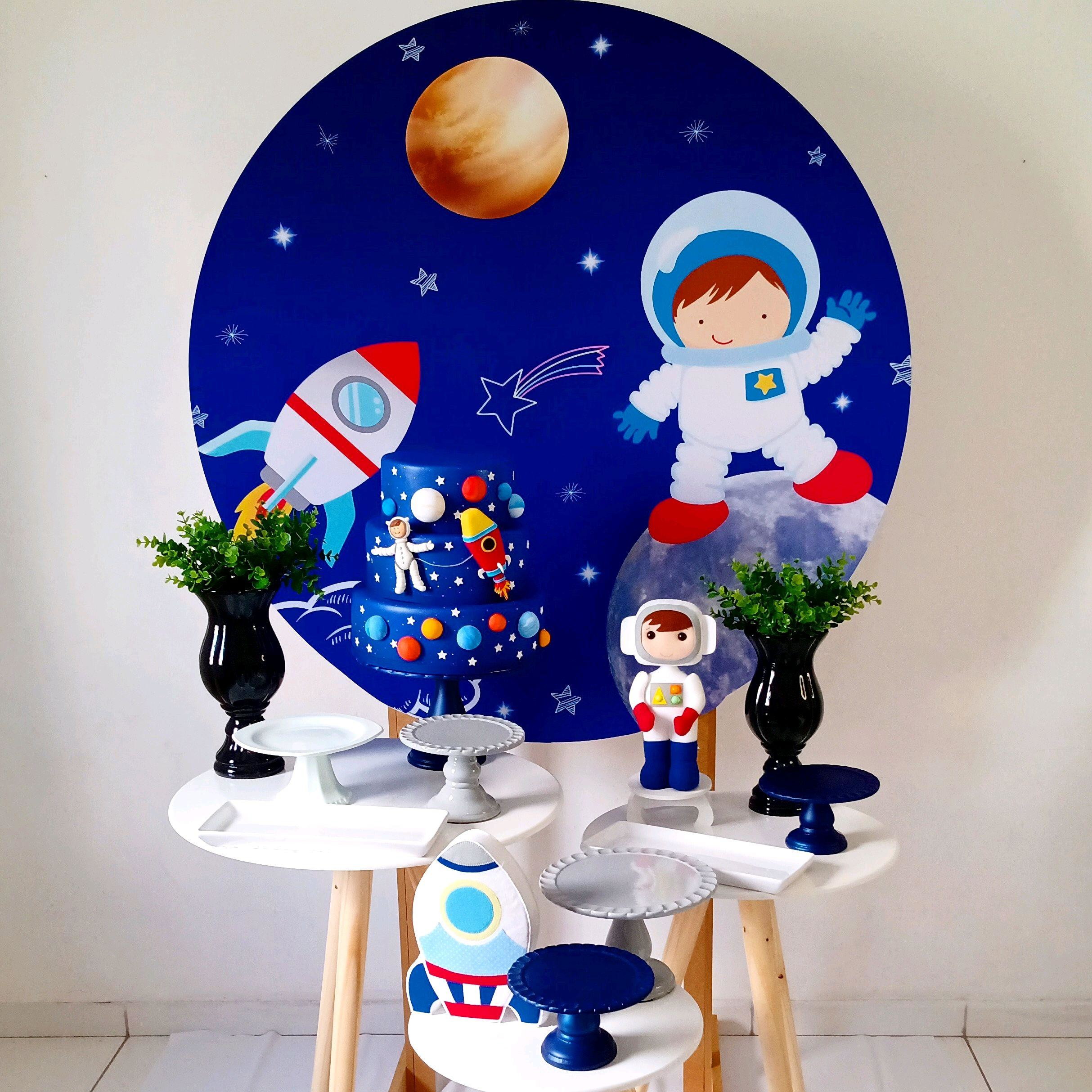 painel led constelação quarto astronauta luxo
