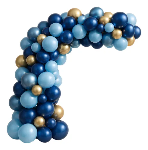 decoração azul e dourado