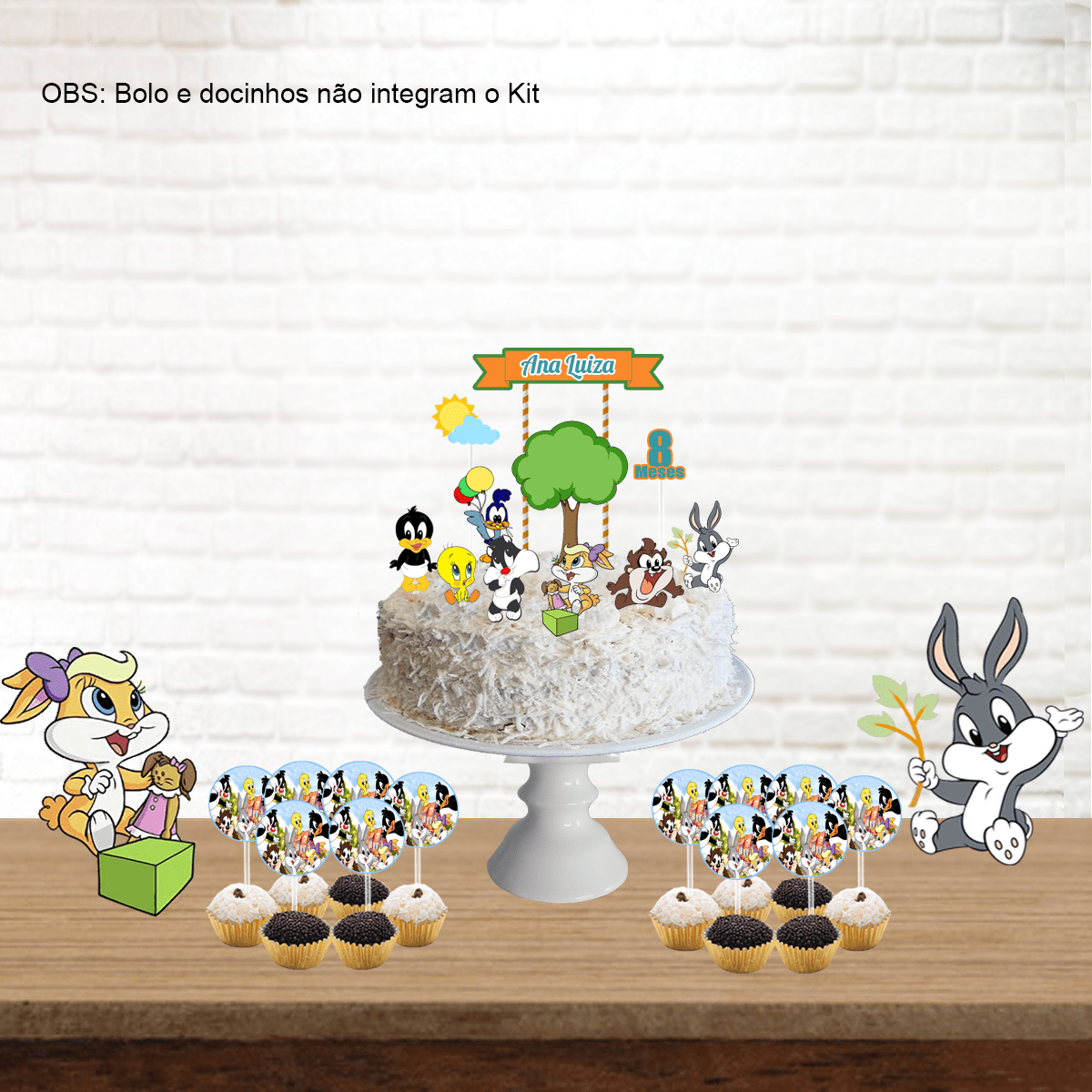 decoração baby looney tunes