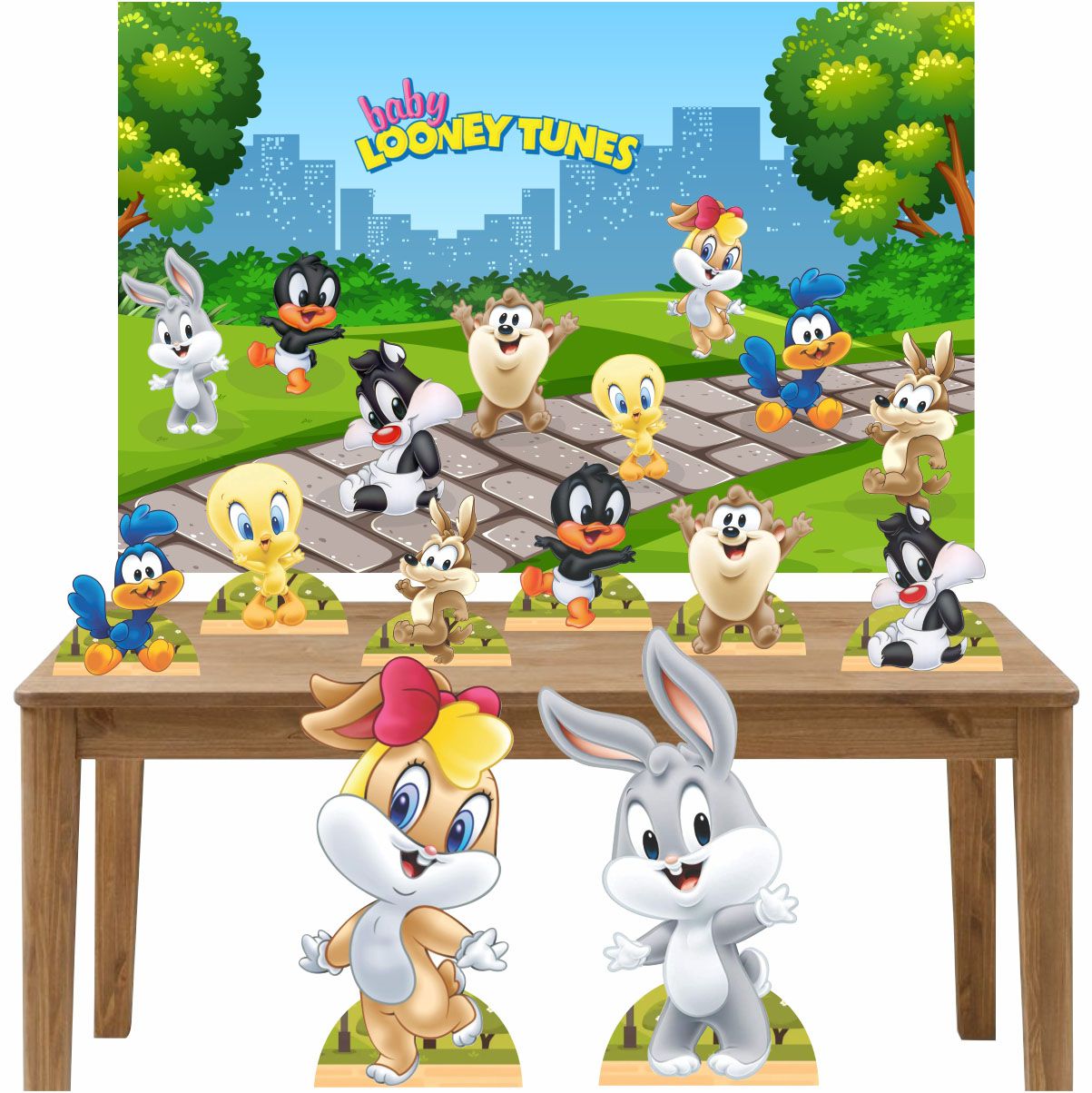 decoração baby looney tunes