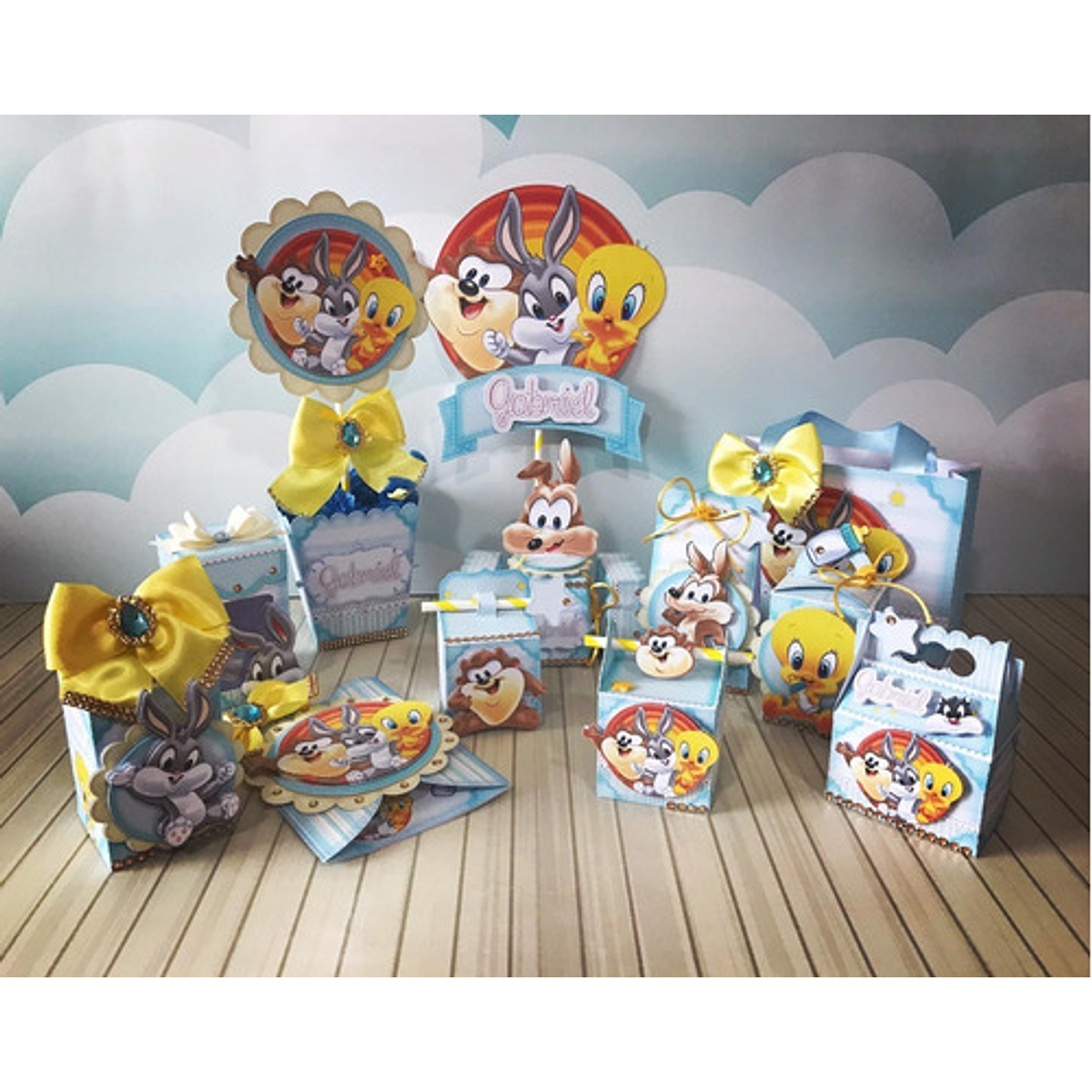 decoração baby looney tunes