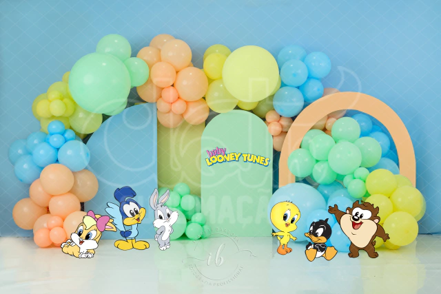 decoração baby looney tunes