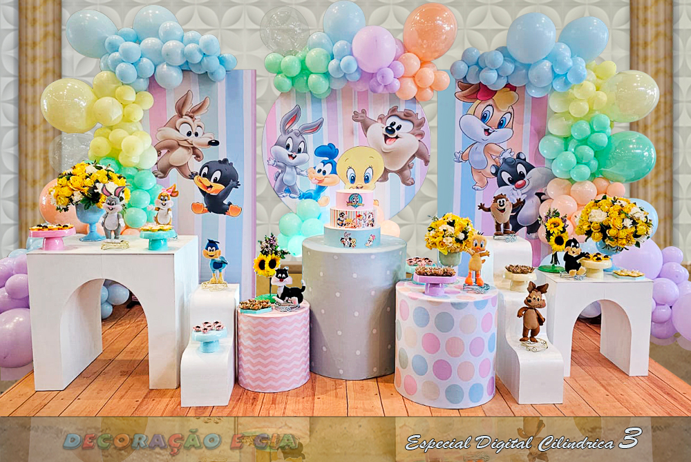 decoração baby looney tunes