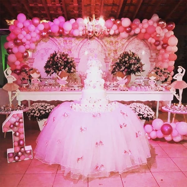 decoração bailarina 1 ano