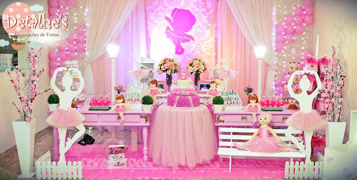 ideias criativas decoração bailarina 1 ano