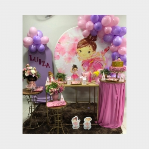 ideias de decoração bailarina simples para festa infantil