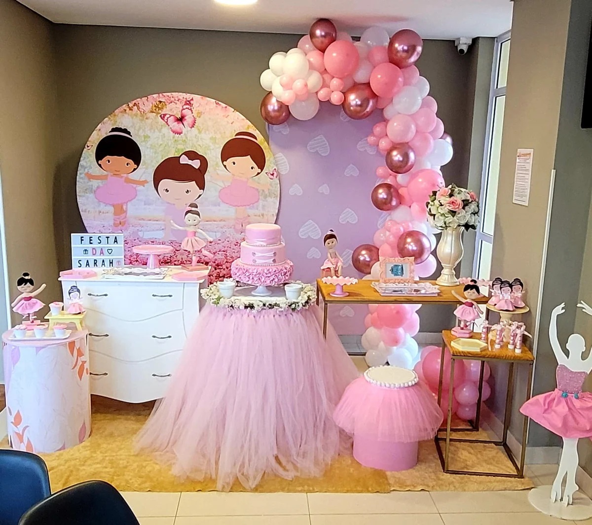 decoração bailarina simples