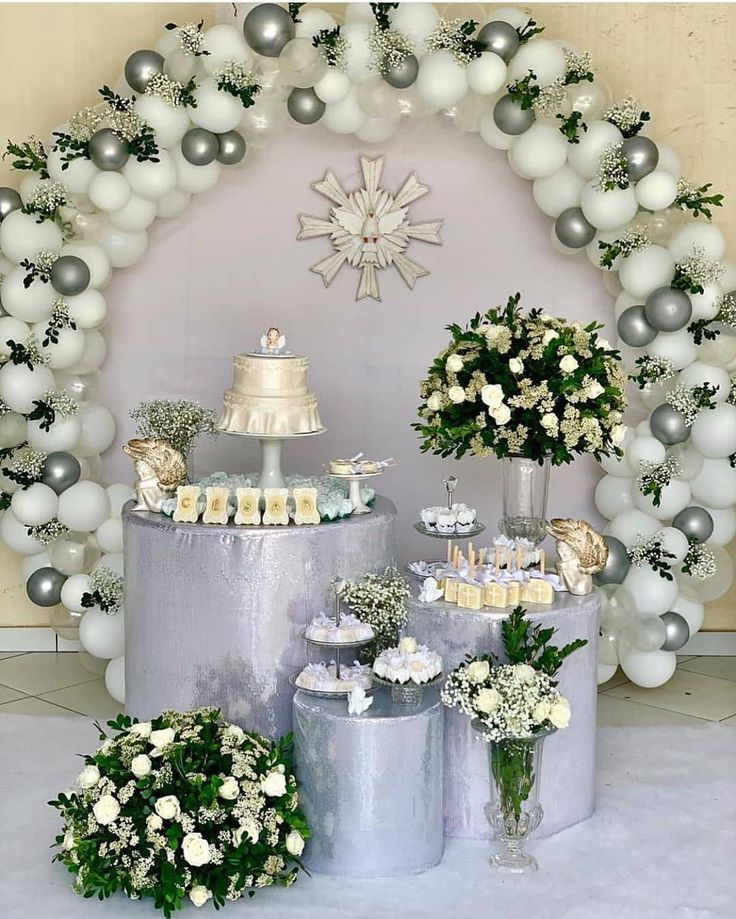 decoração batizado simples