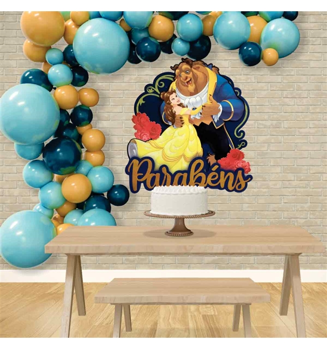 decoração bela e a fera