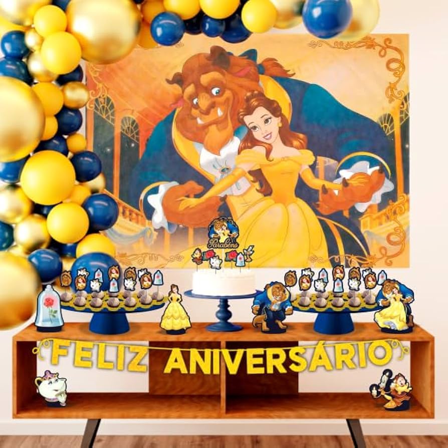 decoração bela e a fera