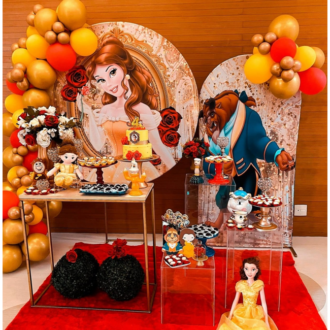 ideias criativas decoração bela e fera para festas