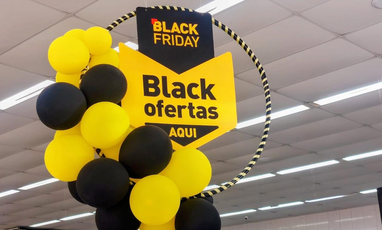 decoração black friday