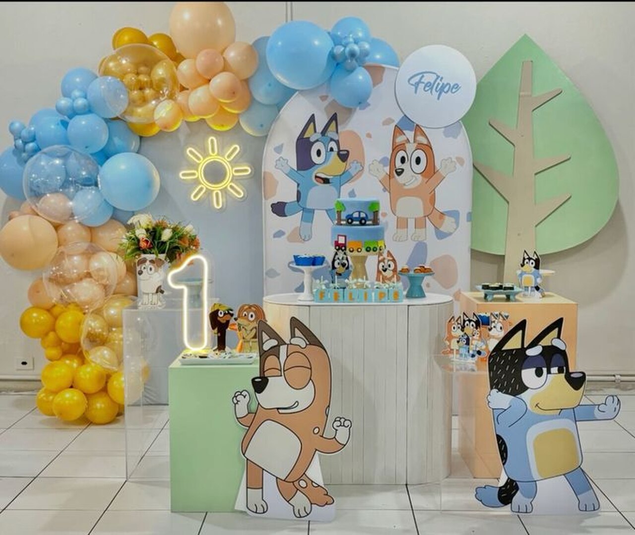 erros comuns ao decorar festa tema bluey
