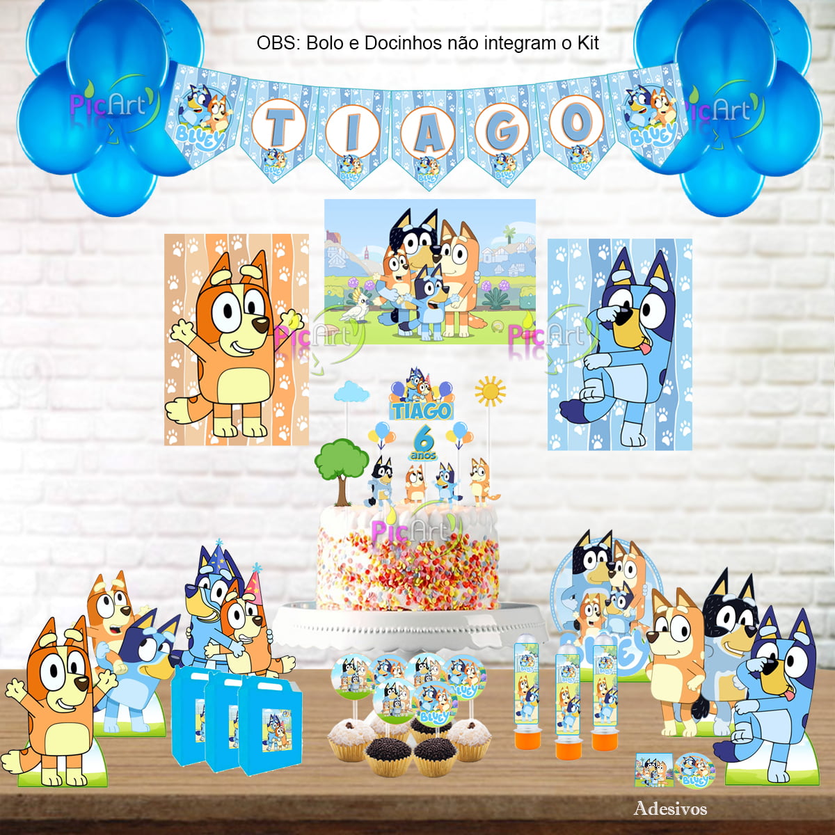 decoração bluey aniversário