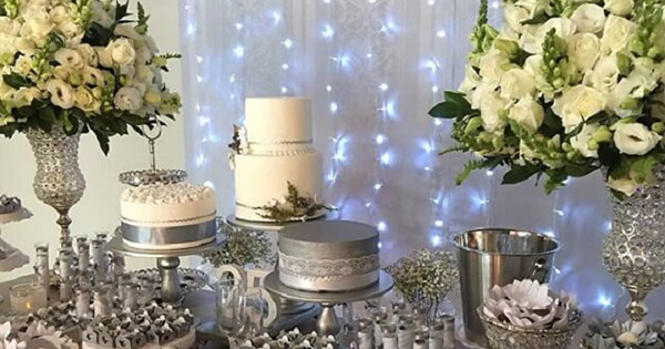 decoração bodas de prata