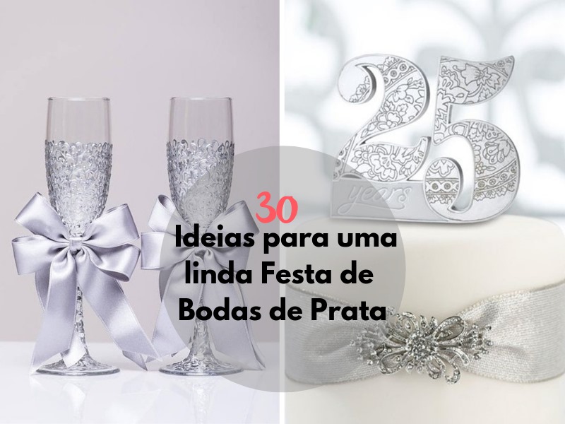 decoração bodas de prata