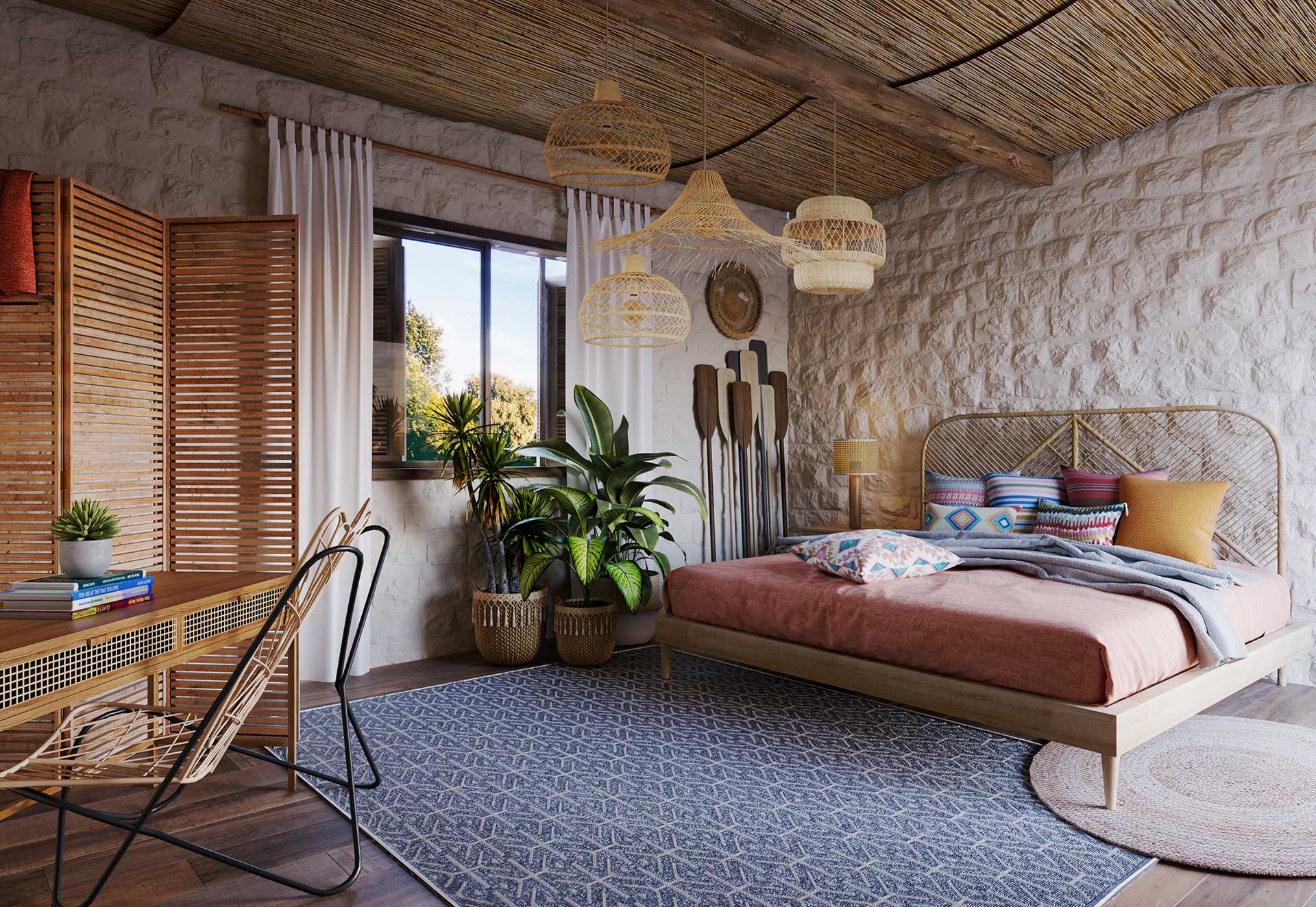 Transforme seu Quarto com Elementos Boho Chic