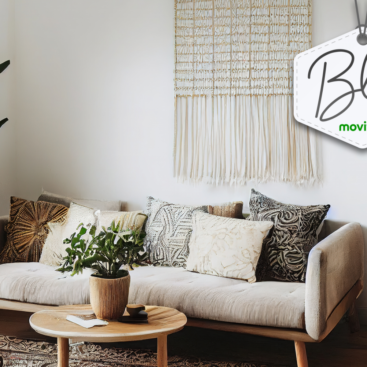 decoração boho chic sala