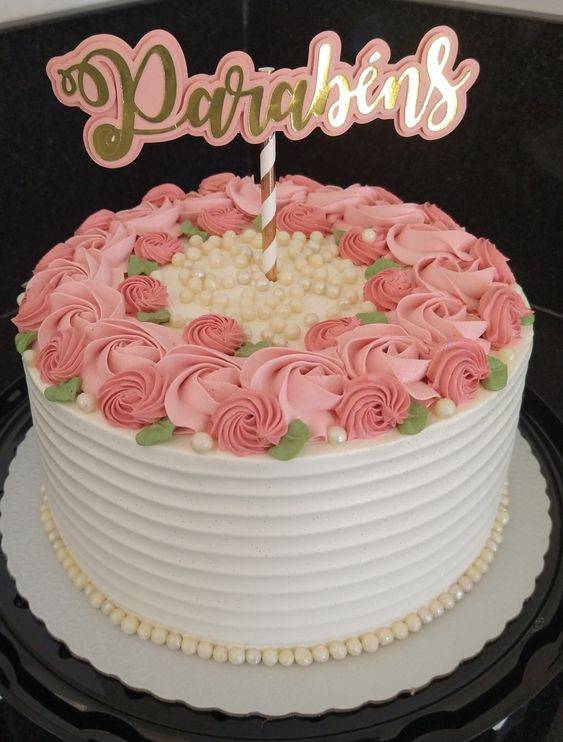 decoração bolo feminino