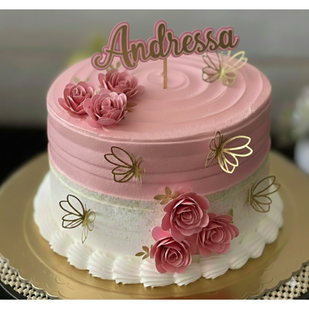 decoração bolo feminino