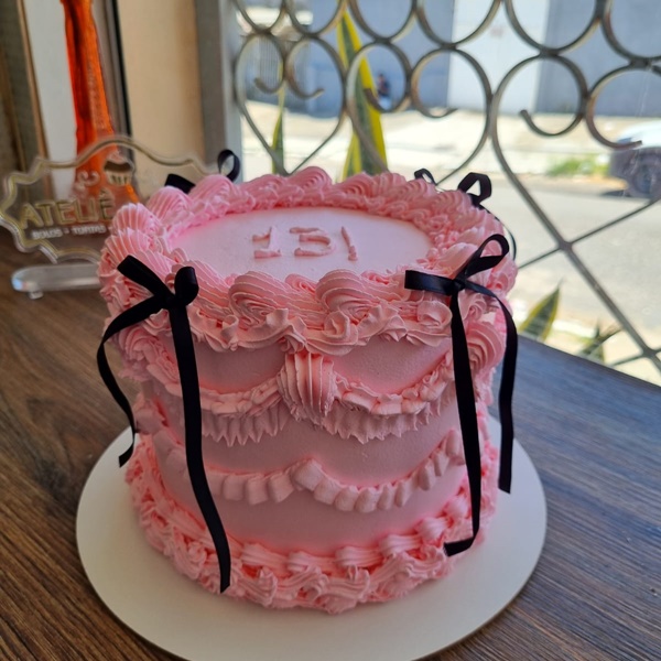 decoração bolo feminino