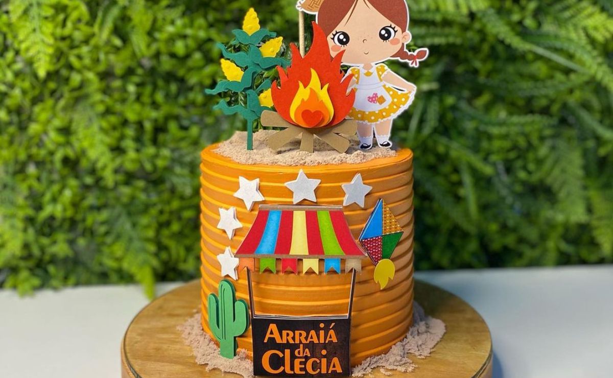 como fazer fogueira comestível bolo junino