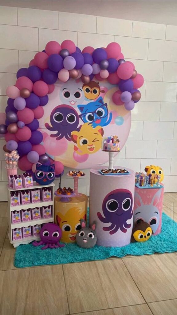 decoração bolofofos 1 ano